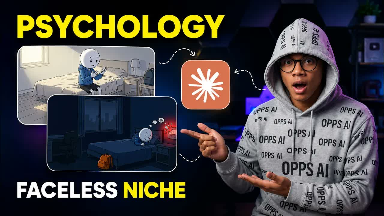 I Built This Faceless Psychology Channel For Free Using Claude AI (Stick Figure Animation)