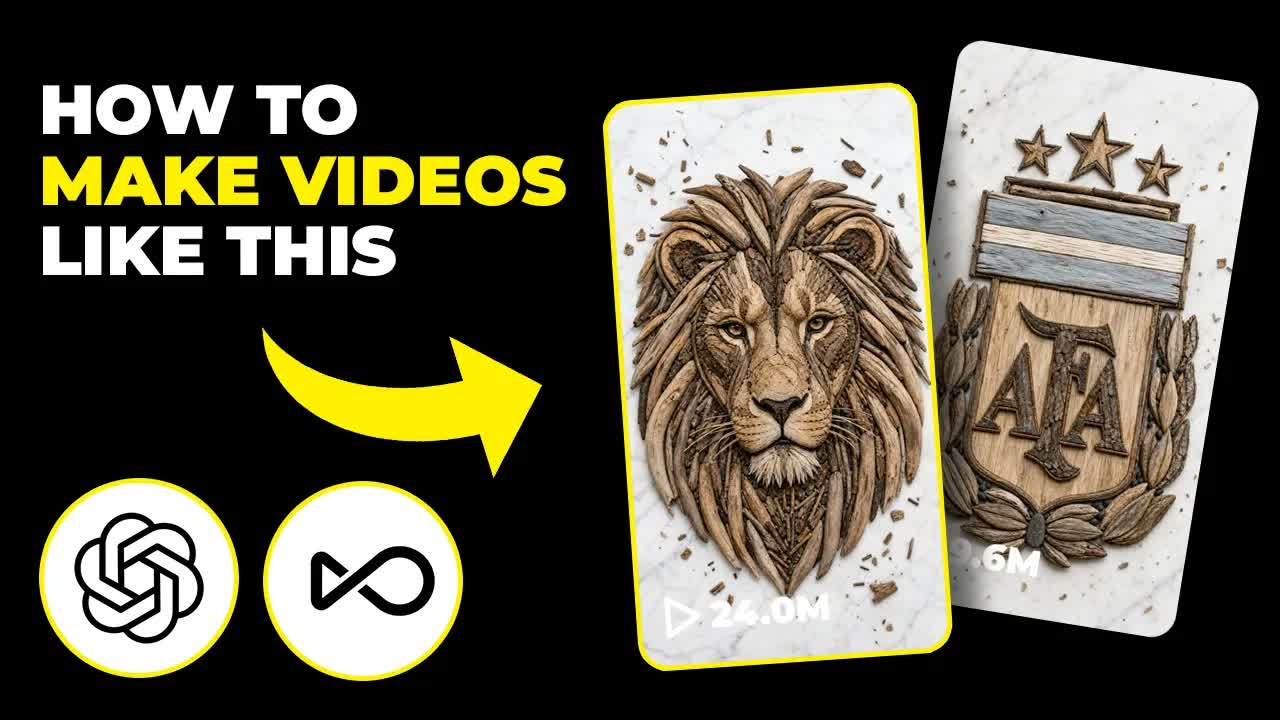 How To Make Viral Wooden Animal Videos with AI (Fast Tutorial)