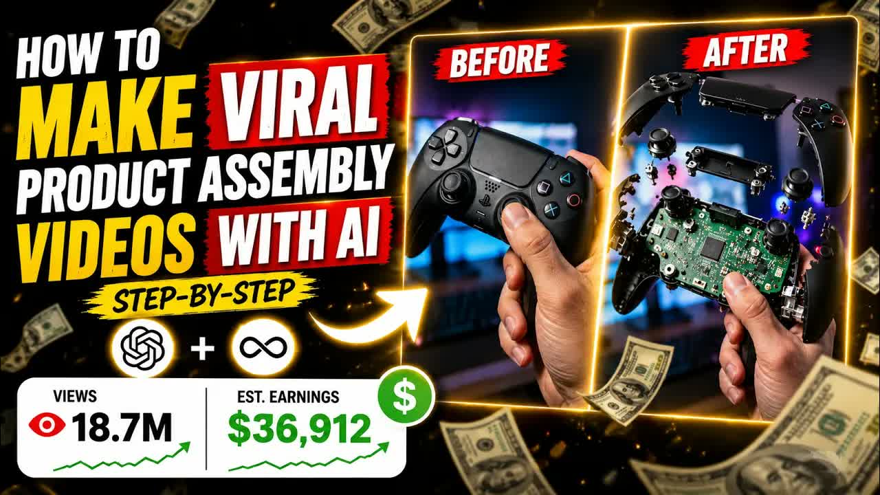 How to Make Viral Product Assembly Videos with AI (Step-by-Step Tutorial)