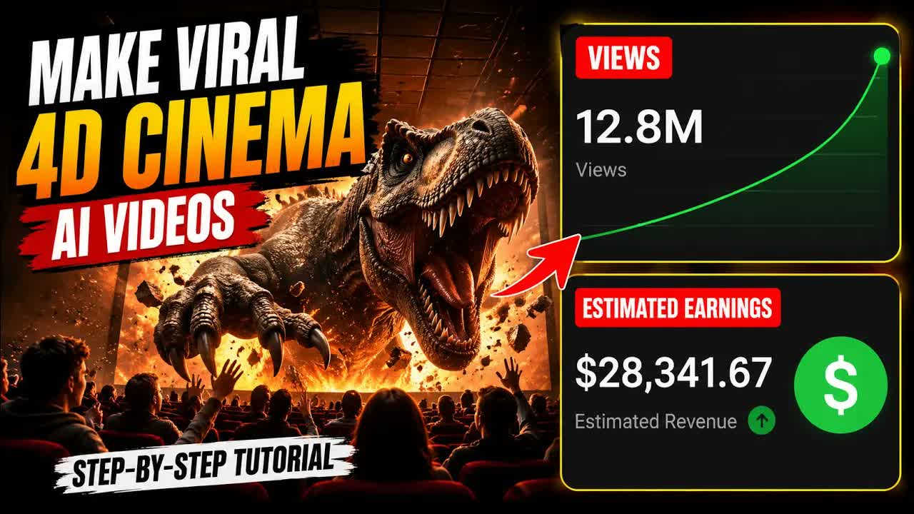 How to Make VIRAL 4D Cinema AI Videos (Step-by-Step Tutorial)