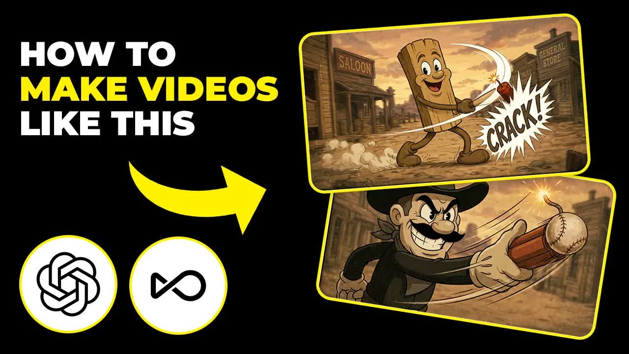 How To Make Vintage 1930s Cartoon Shorts With AI (Fast Tutorial)