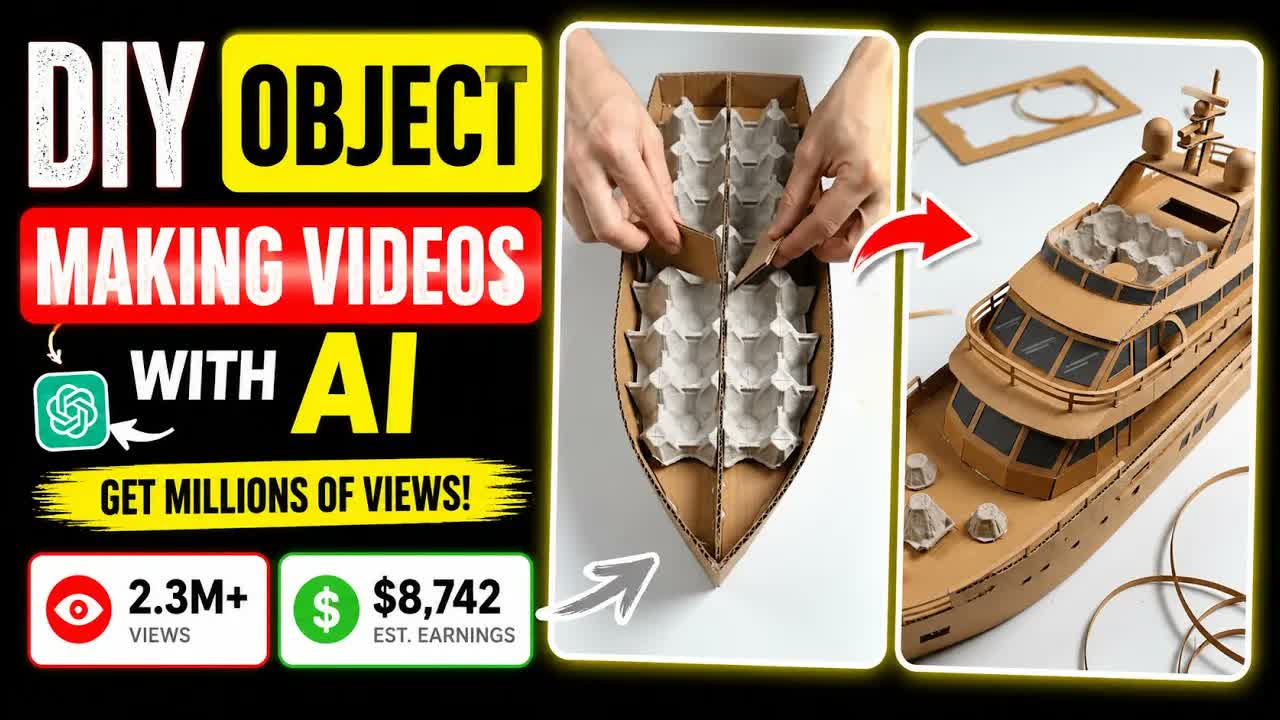 How to Create Viral DIY Object Making Videos with AI (Get Millions of Views)