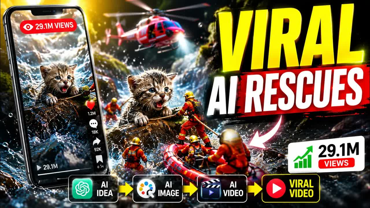How to Make VIRAL AI Mini Rescue Videos (Step by Step)