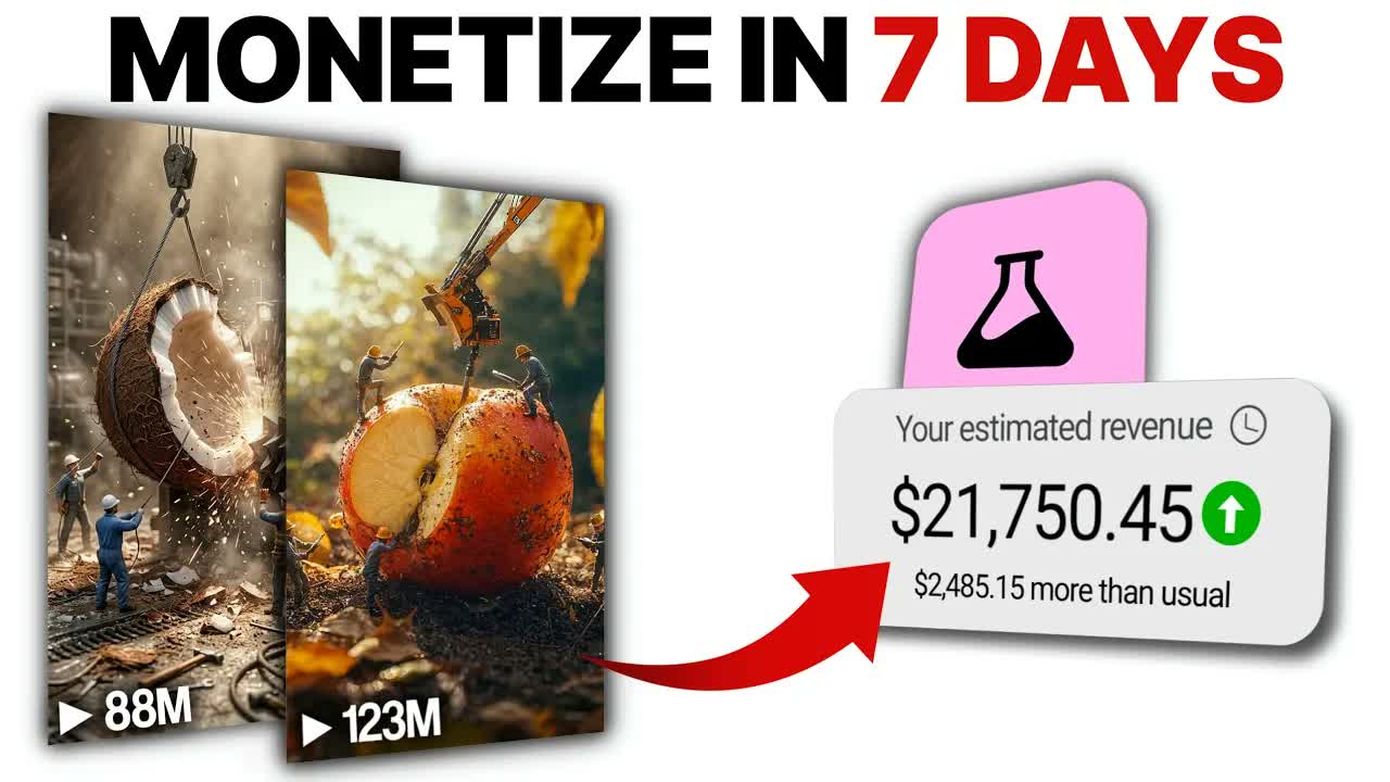 How I Make VIRAL ‘Miniature Fruit’ Videos using Ai (Step by Step)