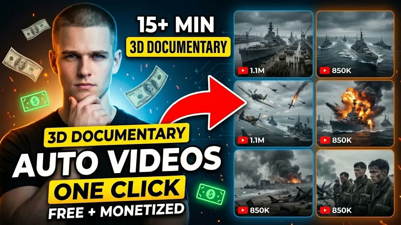 Create AI Documentaries in Bulk [100% FREE]