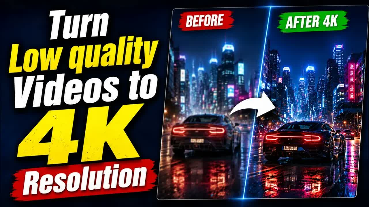 Turn Any Low-Quality AI Video Into Stunning 4K Quality in Minutes  (Complete Tutorial)