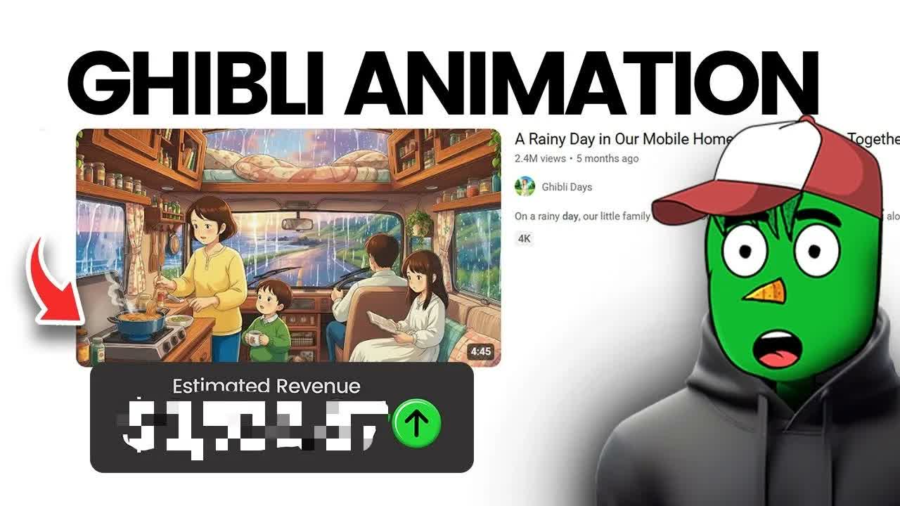 How To Make Bulk Long Ghibli Style AI Videos In One Click